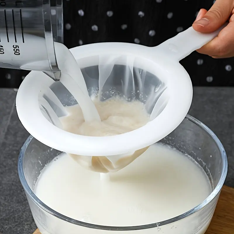 100 Mesh Fine Mesh Filter • Hanging Strainer • Premium Kitchen Sieve Filter for Wine, Tea, Soy Milk, Baking • Food Strainer • Juice Flour Filter • Tea Juice Flour Soy Milk Strainer • Kitchen