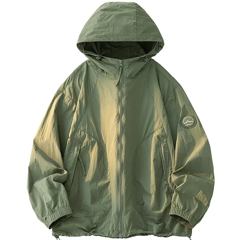 Adjustable Hood Sun Protective Jacket, Lightweight Cooling Outdoor Hiking Shirt
