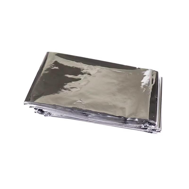 Outdoor Emergency Raincoat Foil Thermal Blanket Reflective Aluminum Survival Gear Portable Doomsday Prep