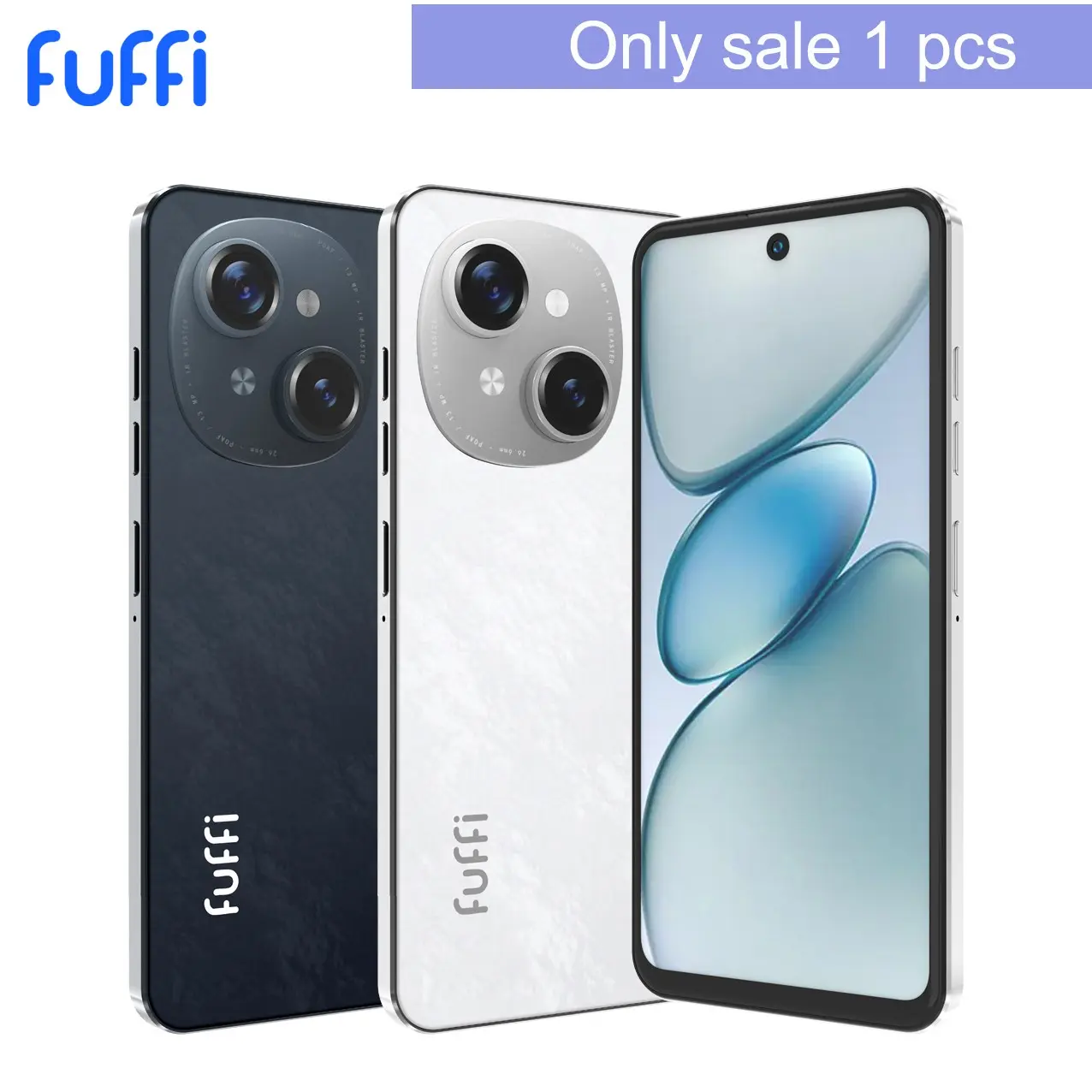 Fuffi Smart Phone, 6.56 Inches, 3+32GB, Android 10, 3200mah Battery, 4g Network, Dual Sim, USB PD Charging, Type C Cable