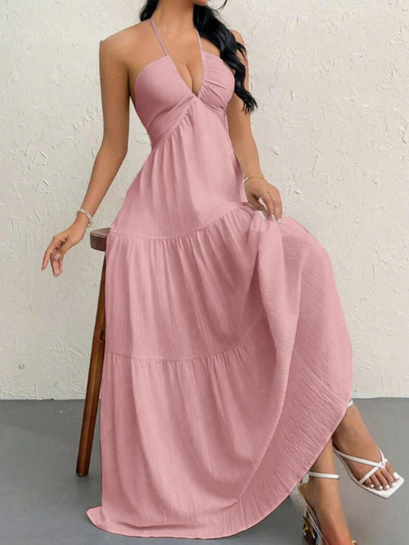 Women's Plain Dress, Summer Clothes Women, Casual Basic Loose Fit Sleeveless Dress for Beach Holiday Vacation, Ladies Summer Clothes, Women's Clothing, Womenswear, Dresses for Party, Minimalist A Line Dress Women's Plain Dress, Summer Clothes Women, Casual Basic Loose Fit Sleeveless Dress for Beach Holiday Vacation, Ladies Summer Clothes, Women's Clothing, Womenswear, Dresses for Party, Minimalist A Line Dress