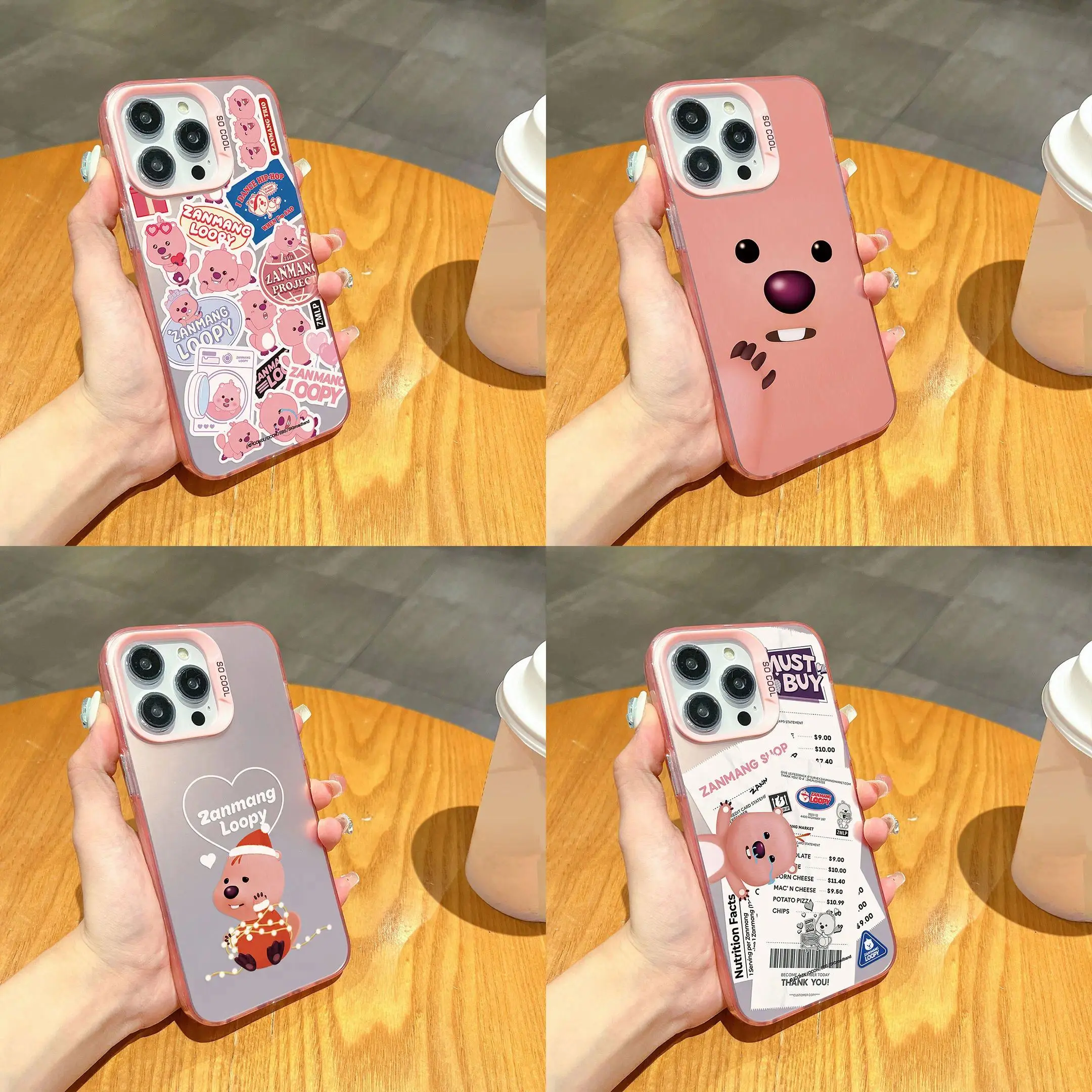 Cute Cartoon Loopy Korea Hot Doll Phone Case For iPhone 17 Air 16 15 14 13 12 11 Pro Max Plus Candy Matte Back Cover