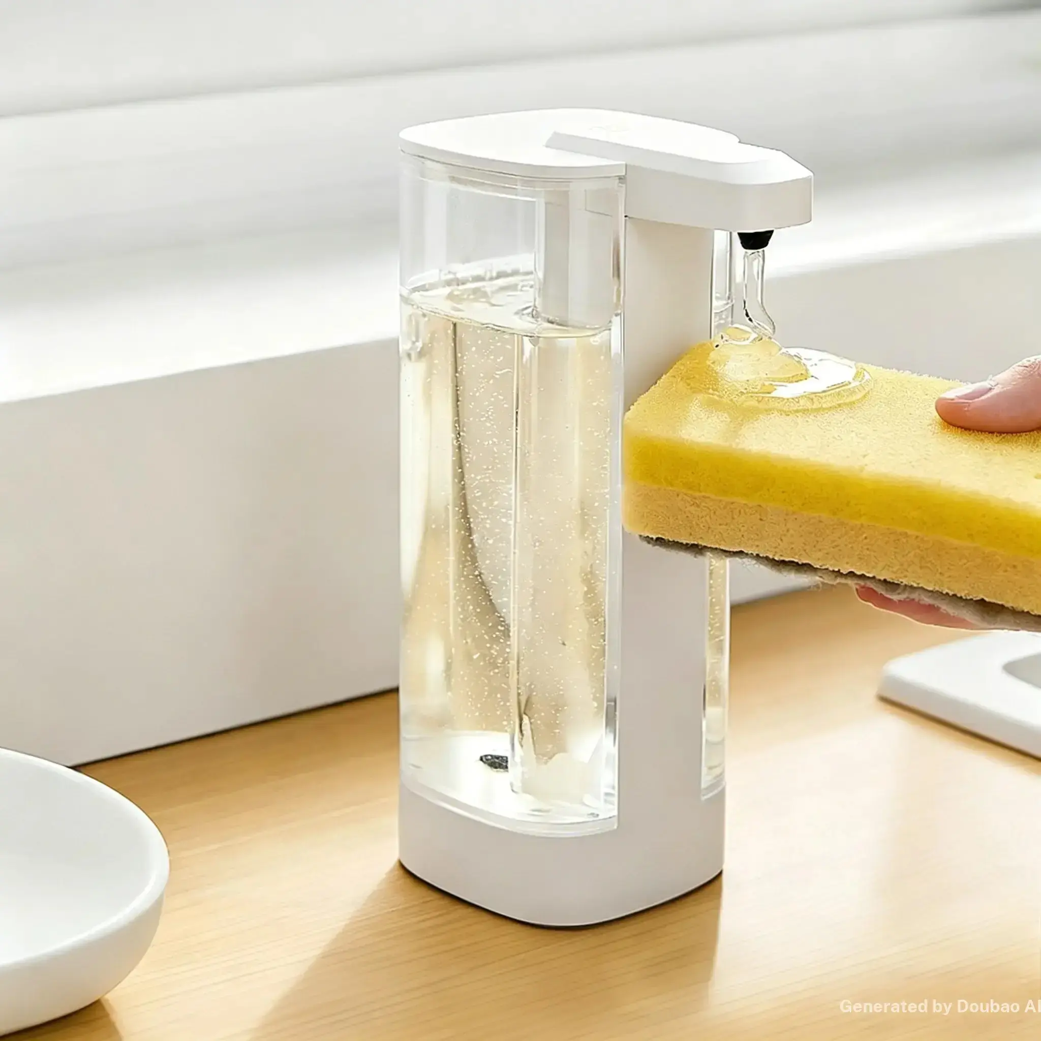Automatic Sensor Kitchen Hand Sanitizer Machine, USB Charging, Intelligent Liquid Dispenser, Suitable for Kitchen, Bathroom, Hotel Sink