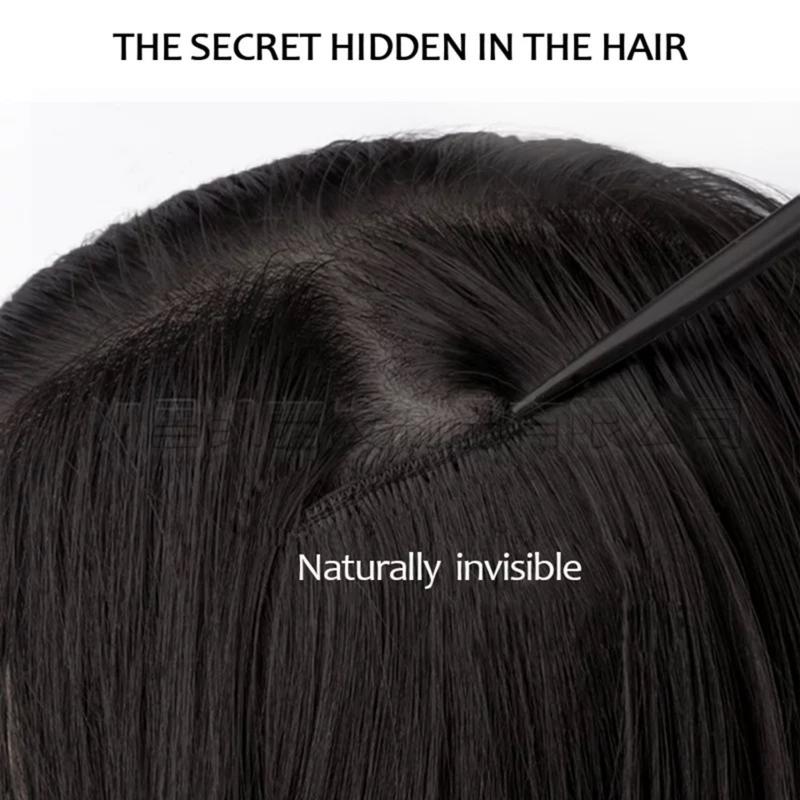 Beauty 6 Pcs 22 Inch Clip in Hair Extensions Wig Pieces for Women Natural Brown Mix Blonde Extensions 13-clip Hair Extension Sheet High-temperature Silk Chemical Fiber Water Wave Sheet Heavy-duty Mesh Hairpieces Hair Extensions Clip for Christmas Gift