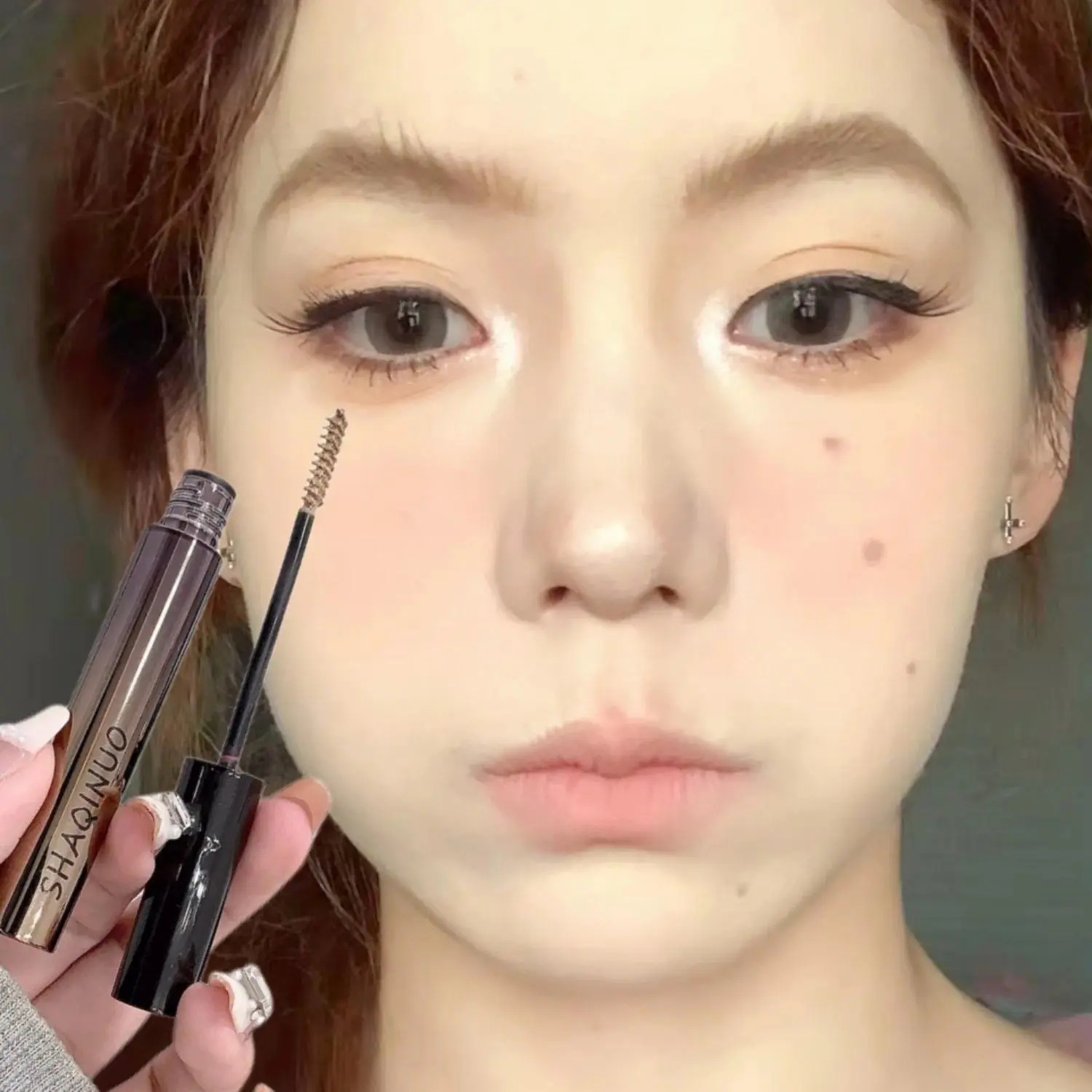 SHAQINUO Velvet Tint Brow Mascara｜Soft Matte & Long-Lasting｜Natural Gradient Effect｜Student Affordable Makeup