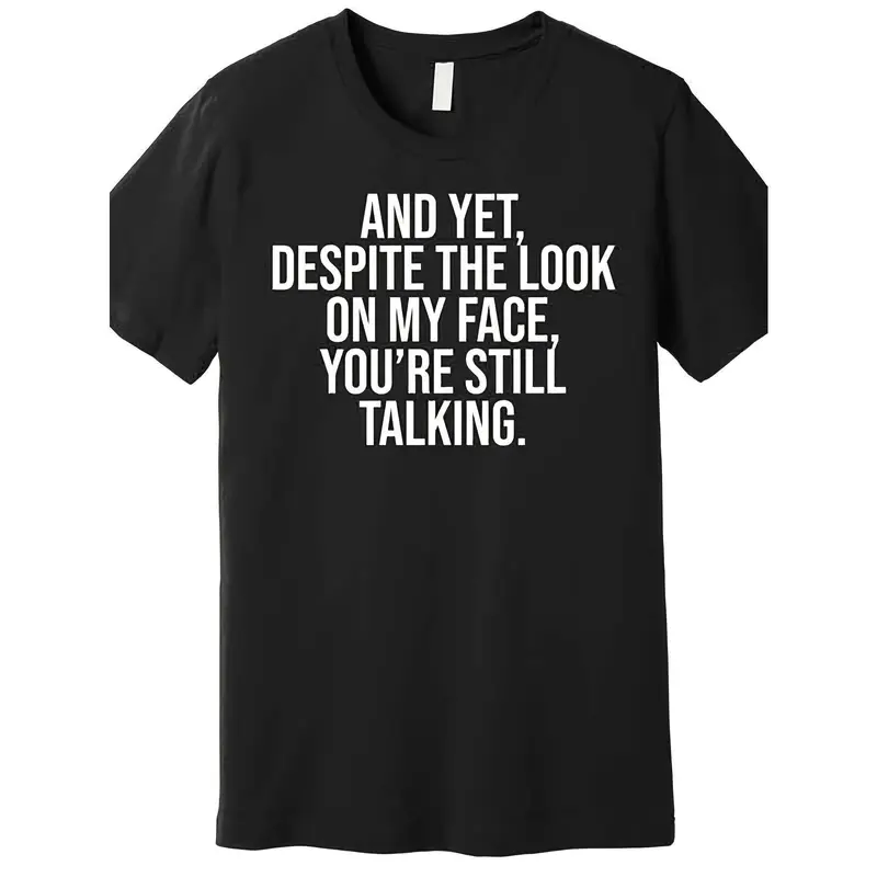 Men's 100% Cotton Classic Fit Round Neck Short Sleeve Graphic Tee - Athletic Menswear Streetwear Top with Direct Print, No Peeling, Sarcastic Quote, Funny Gifts Christmas Item