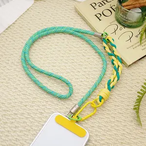 3-In-1 Multi-Way Phone Lanyard, Crossbody + Neck + Wrist Strap, Detachable Braided Rope, Anti-Theft Phone Chain, Lightweight & Stylish