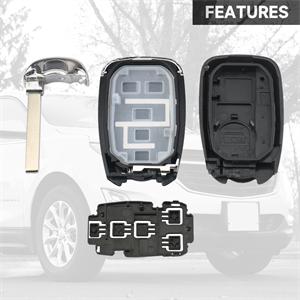 Key Fob Cover Shell Case Replacement 5 Buttons Key Fob Remote Control Shell Case - Compatible for Chevrolet Equinox 2018-2021 for Chevrolet Blazer 2019-2020 - Replace Part M3N-40821302 HYQ4AA