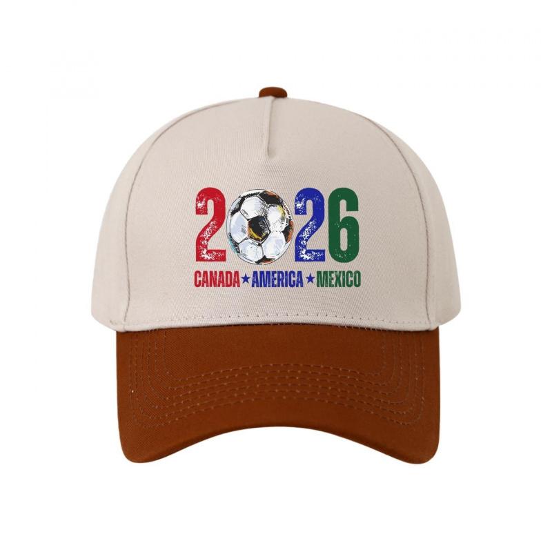 2026 US-Canada-Mexico World Cup Printed Cap Outdoor Sun Hat Straw Cross-Border Men's Reindeer Cupid Baseball