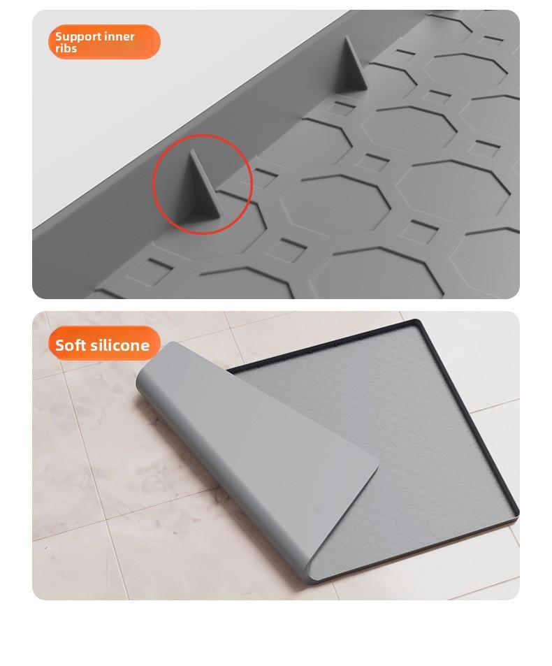 Hot-selling Waterproof Under-Sink Mat, Cabinet Liner Protective Pad, Silicone Drainage Tray for Kitchen Dishes