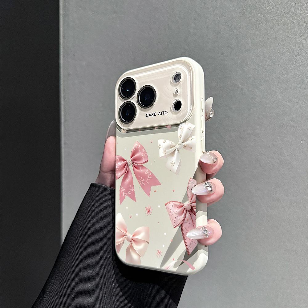 Bow Phone Case, Elegant Style, for compatible with iPhone 17/17pro/17promax/17Air/iphone16/16pro/16plus/16promax/15/15promax/15pro/11/12/13/14promax/12mini/13mini/11pro/11promax/12pro/12promax/13pro/13promax/14pro/14promax, Cute Bows and Pearls Present, F Bow Phone Case, Elegant Style, for compatible with iPhone 17/17pro/17promax/17Air/iphone16/16pro/16plus/16promax/15/15promax/15pro/11/12/13/14promax/12mini/13mini/11pro/11promax/12pro/12promax/13pro/13promax/14pro/14promax, Cute Bows and Pearls Present, F