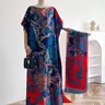 Women's Floral Print Lightweight Long Dress & Scarf Set, Boho Casual Shawl Dress & Scarf Set for Beach Vacation Holiday, Ladies Clothes for All Seasons #GLOBAL PICKS