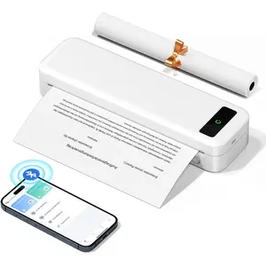 Portable Thermal Printer, Bluetooth Printers Wireless for Travel Home Use, Mini Compact Printer