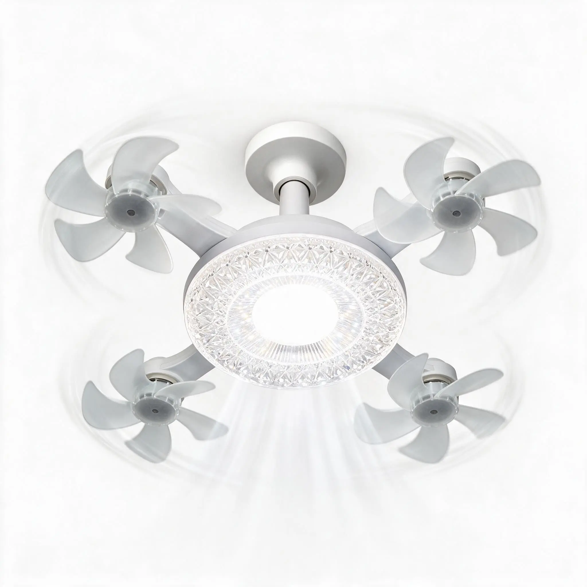 # fans for bedroom  , # tiktok shop ceiling fan light,   Ceiling fan with 4 fans,Socket Fan Light with Remote Control for E26/E27 Base, 3 Lighting Modes 3000K-6500K, Ideal for Small Rooms, Bedrooms, Garages & Dining Areas (Fan Light with 4 Blades)