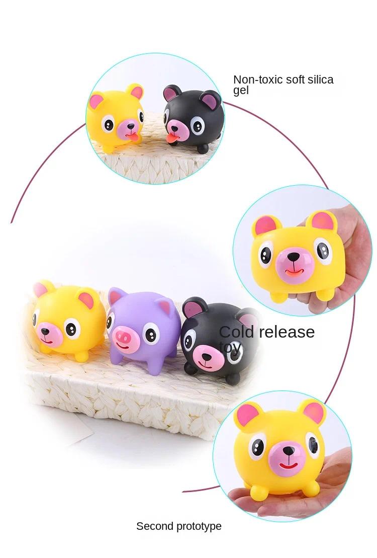 Talking Animal Baby Toys Jabber Ball Tongue Out Stress Relieve Soft Cute Tiger Pig Dog Ball Great Gifts for Kids Adult Baby Toys