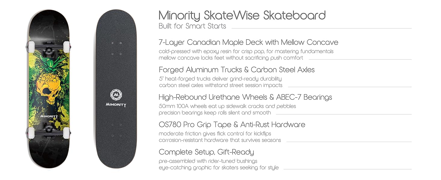 32 Inch x 8 Inch Complete Skateboard 7-Ply Maple Double Kicktail Cruiser Skateboard for Kids Teens Adults Portable Street Surf Skate Board with 51mm Wheels ABEC-5 Bearings for Tricks Park Outdoor Sports 32 Inch x 8 Inch Complete Skateboard 7-Ply Maple Double Kicktail Cruiser Skateboard for Kids Teens Adults Portable Street Surf Skate Board with 51mm Wheels ABEC-5 Bearings for Tricks Park Outdoor Sports