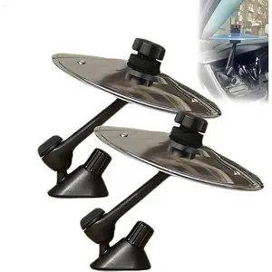 2Pack car cymbal air ventcar crash cymbalcar drum cymbal air vent Mini Drum Cymbal For Music Lovers(silver)