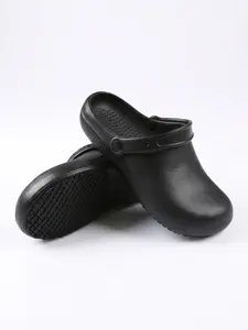 Non-Slip Work Clogs, Garden Chef Shoes, Lightweight Waterproof Nurse Kitchen Restaurant Service Shoes, Breathable Safety Footwear