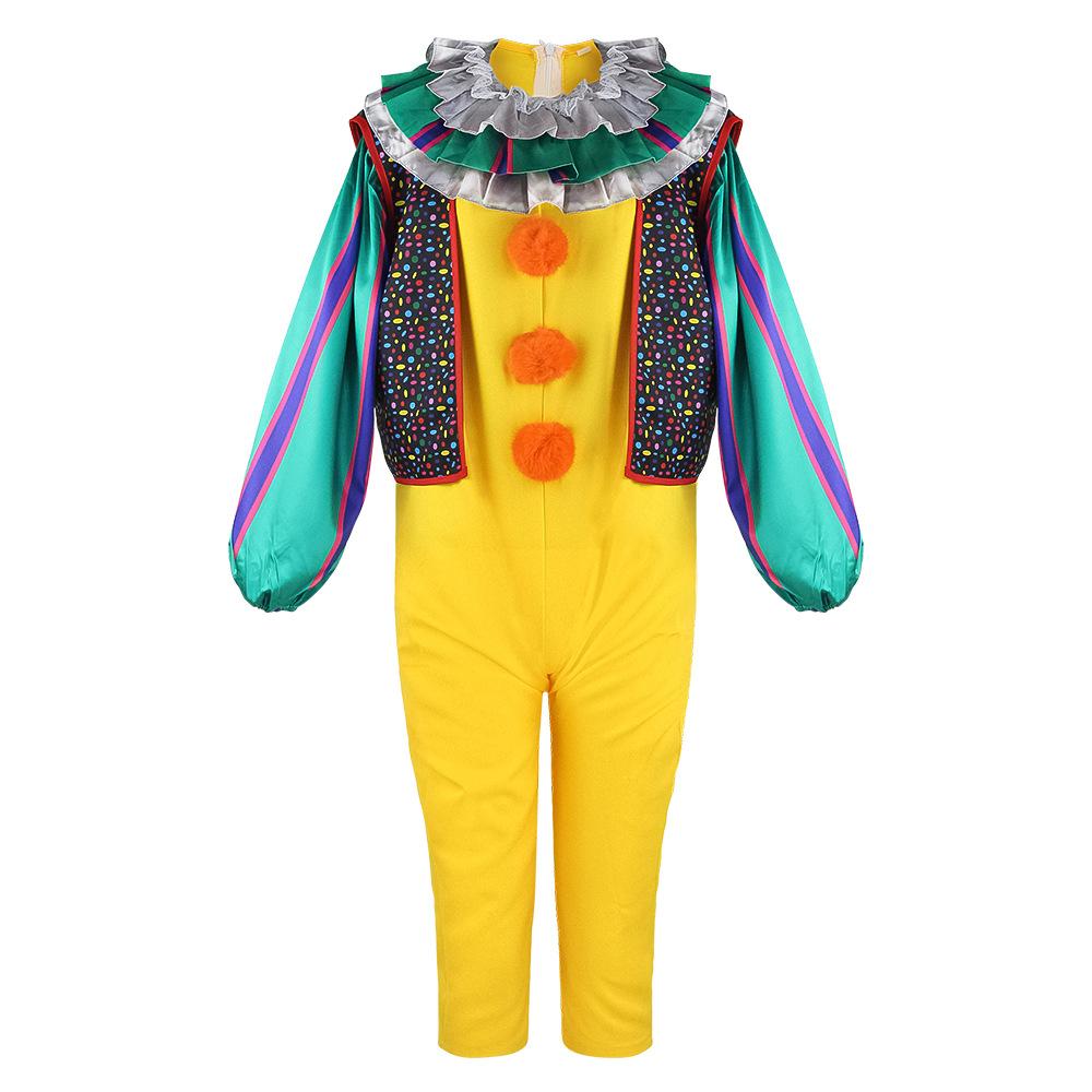 Pennywise Kids Adults Cosplay Costume Halloween Clown Performance Outfit