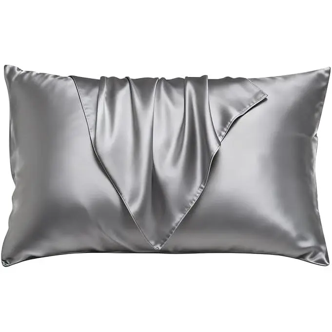 Satin Pillowcase Silkly Pillow Cases Soft Smooth 2 Pack Standard Size  Size Set of 2 Pillow Covers for Sleeping