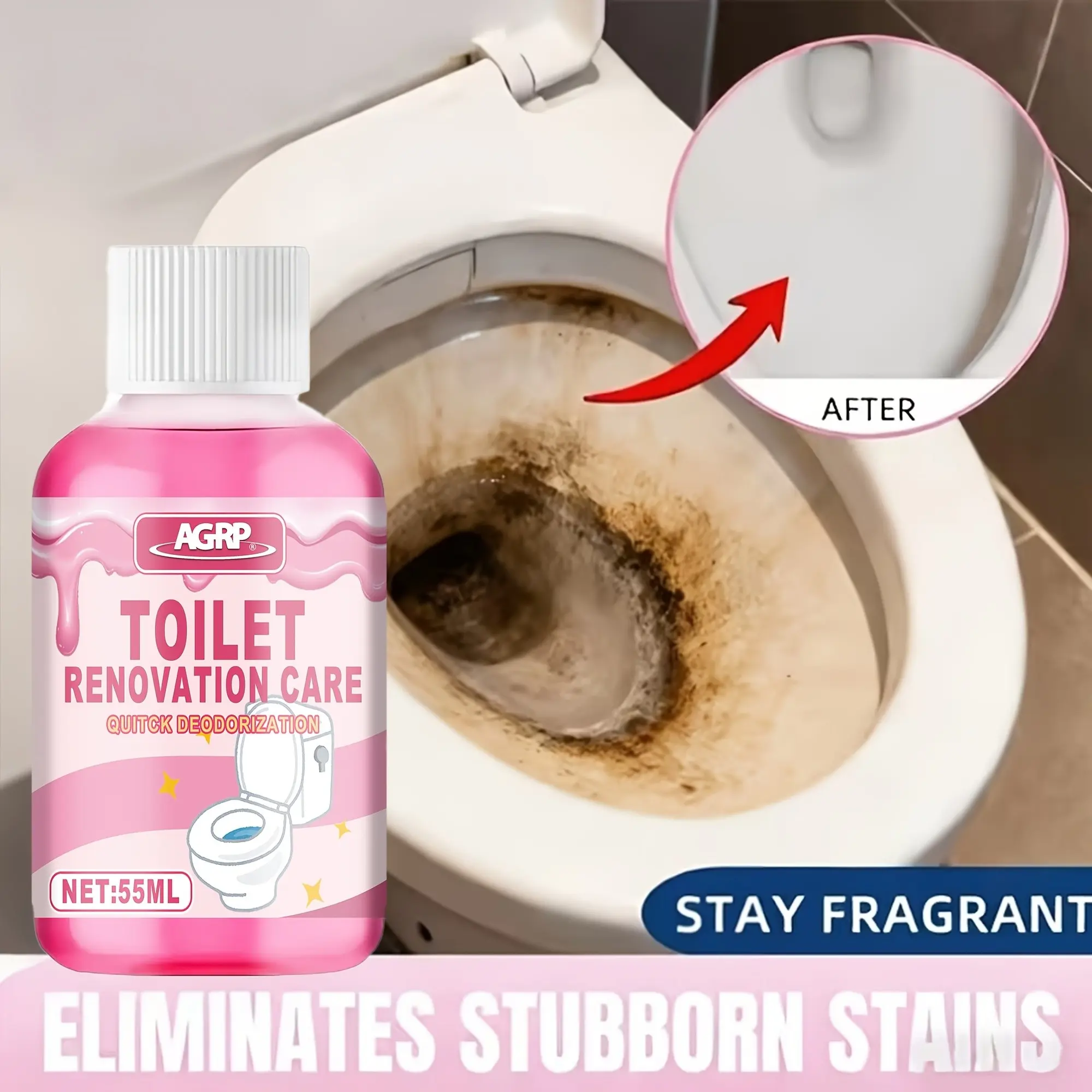 Mild Toilet Care Cleaner | Formula Helps Soften Stains | Mild Surface Refreshing | Simple Family-Friendly Home Cleaner