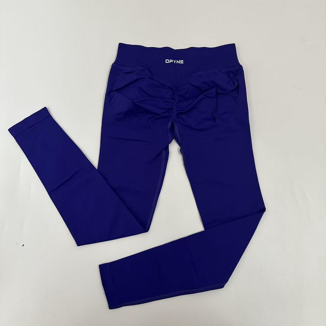 2026 DFYNE Scrunch Bum Leggings  Low Ribbed Seamless – Sweat Wicking Stretch Workout Tights for Women