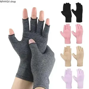 Compression Arthritis Support Gloves Unisex Therapy Hand Braces, 2 Pair Stretch Wrist Support Accessories For Joint Pain Relief, Comfortable Fit For Women And Men Suitable For Daily Typing Housework And Light Workout Routines