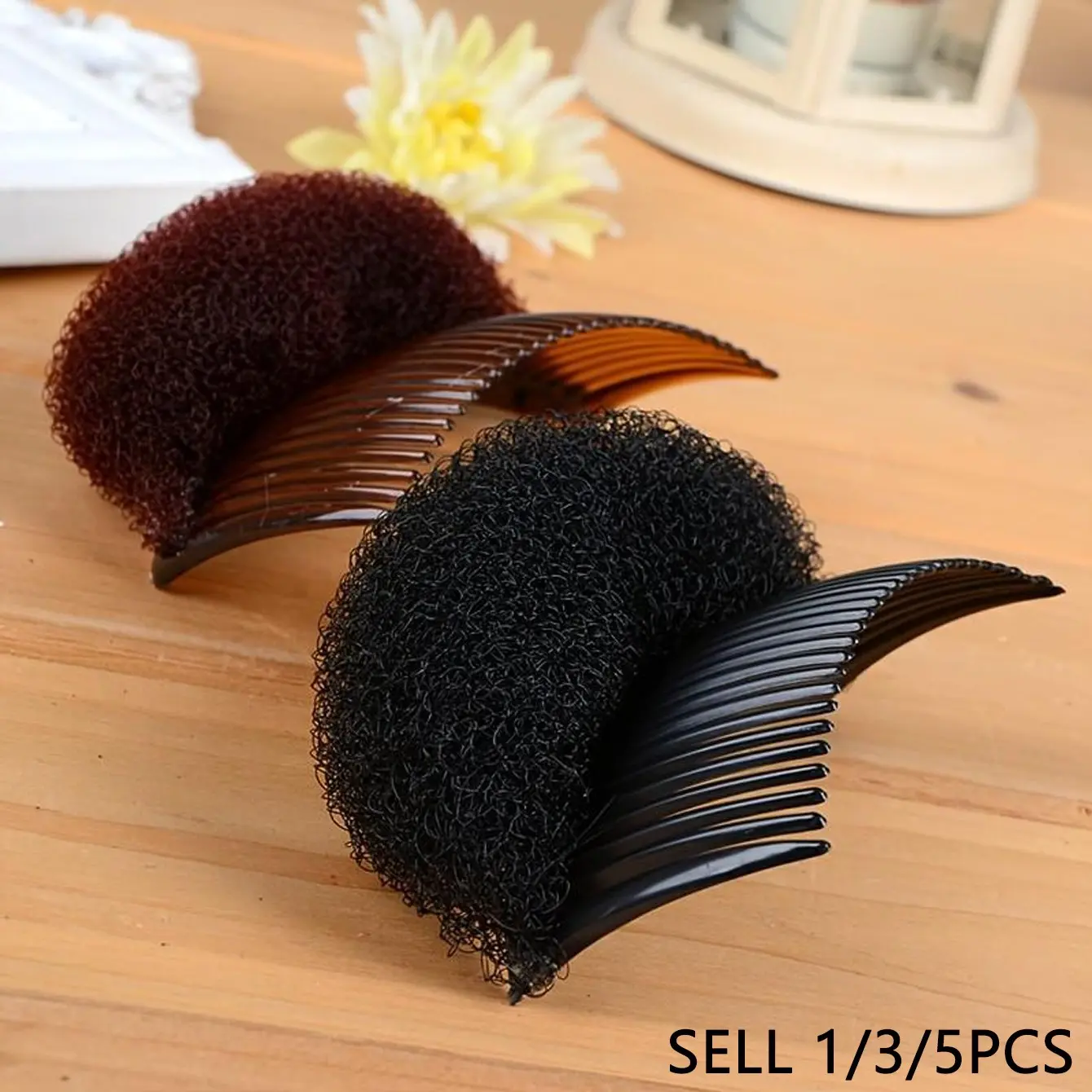 Fluffy Sponge Hair Pad, Root Lifting Tool, Invisible Hair Pad, Fuzzy Hair Clip, DIY Dry Hairstyling, Natural Fluffy Hair Accessory