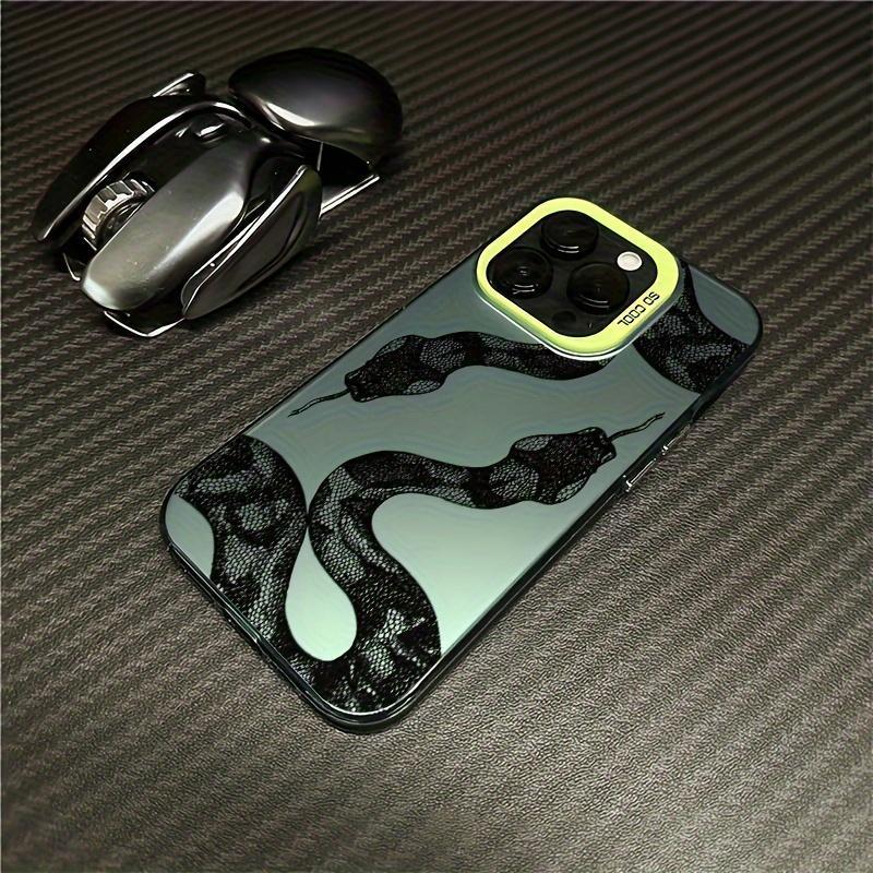 Case for iPhone 16 Pro Max 15 Plus 14 13 12 11 XS XR E snake Style Anti-Scratch Military-Grade Drop Protection slim Cover