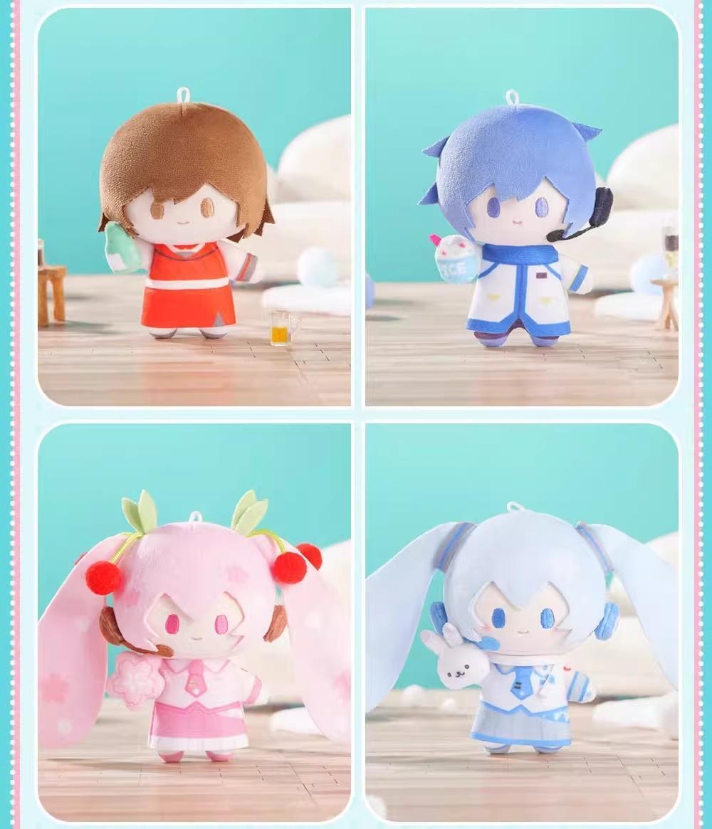 New Genuine Bilibiligoods Hatsune Miku Miniq Series Blind Box Kagamine Len Ornament Gift Meiko Mystery Box Kaito Action Figures