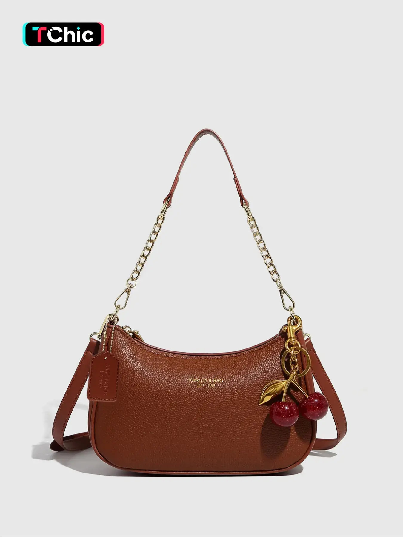 Women's Solid Color PU Leather Shoulder Bag, Leather Satchel Purse, Fashion Purses, Fashion Saddle Bag, Adjustable Strap Office Handbag Everyday Crossbody Bag, Fashionable Durable Design for Daily Use, Elegant Shoulder Bag, Fashionable Bags