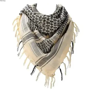 Winter Tactical Shemagh Keffiyeh Wrap, Thermal Insulated Windproof Full Face Cover Neck Warmer, Moisture Wicking Multi Function Head Scarf for Motorcycle Riding Skiing Hiking Hunting Snow Outdoor Activities