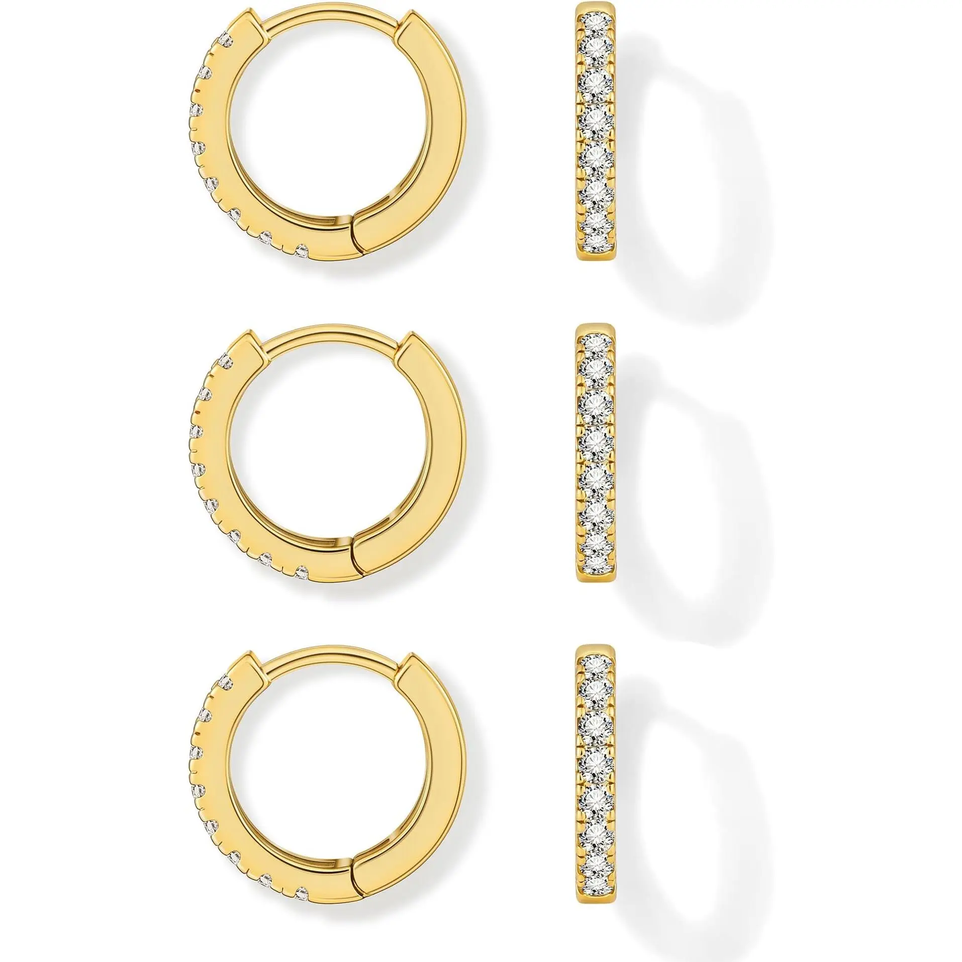 6# 14K Gold Plated 10mm*3