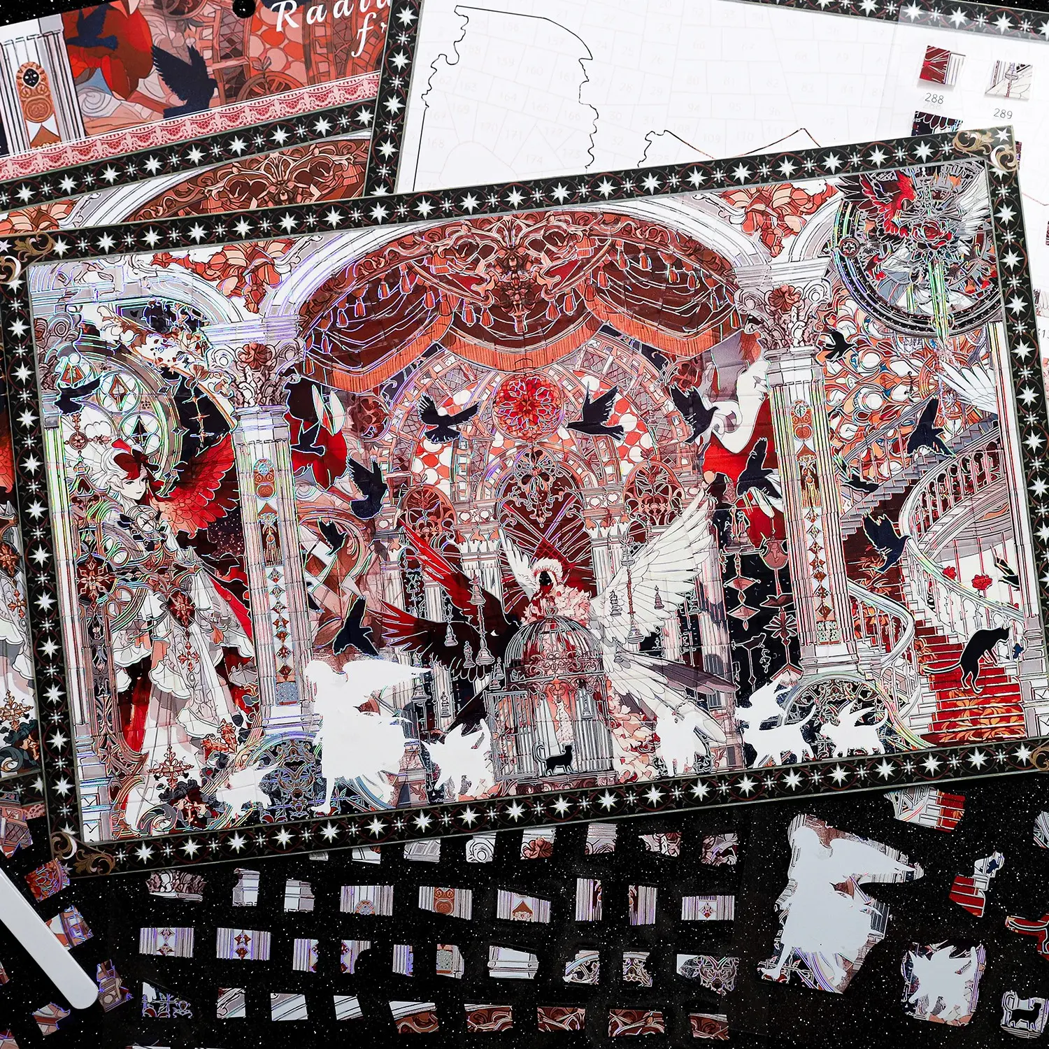 Eternal Promise Angel Expressionist Stickers Series, Perfect for Scrapbooks, Scrapbooking Supplies, Collage Art Materials, Sticker Sets, Office Stationery