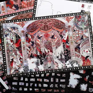 Eternal Promise Angel Expressionist Stickers Series, Perfect for Scrapbooks, Collage Art Materials, Sticker Sets, Office Stationery