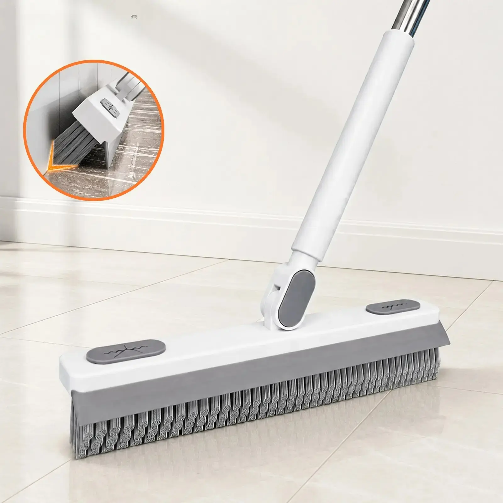 180° Rotating Gap Cleaning Tool Magic Broom - Extendable Adjustable No-Touch Cleaner for Windows, Sliding Doors, Narrow Spaces, Home Deep Cleaning
