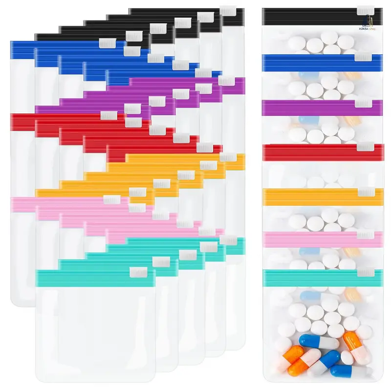 Clear Mini PVC Zipper Bag |   Trending Reusable Self Sealing Pouch, Transparent Small Storage Zip Bag, Portable Multi-purpose Organizer for Jewelry USB Pills Accessories Daily Sorting