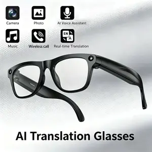 Multi-Functional Smart Wearable Glasses, First Person View, WiFi Image Transfer, Ai Object Recognition, Bluetooth-compatible Noise Reduction, Magnetic Fast Charging