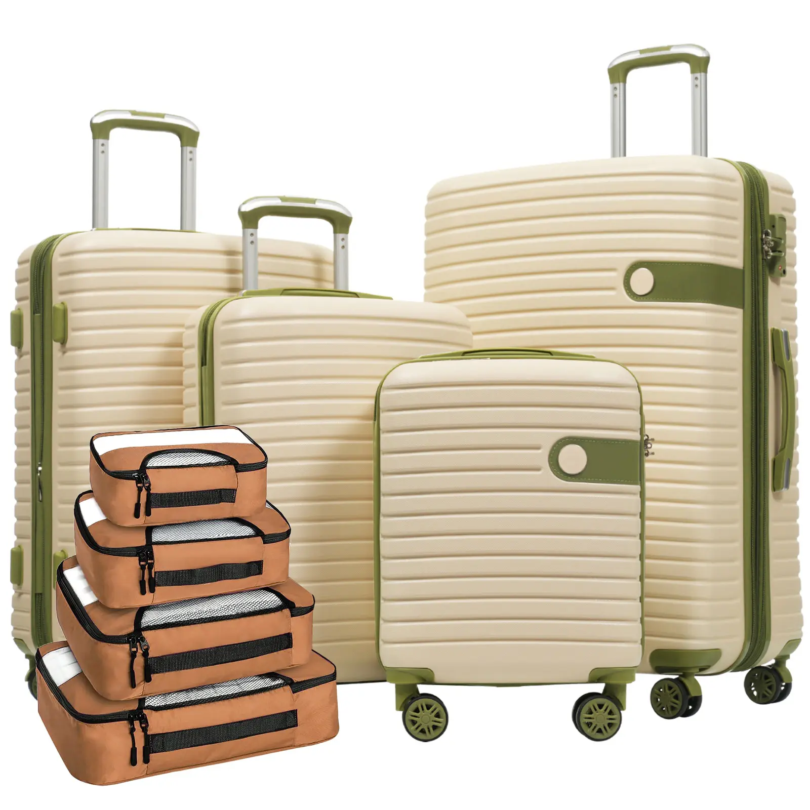 ARCH 4 Piece Luggage Set ABS Hard Shell Lightweight Expandable Suitcase with TSA Lock Spinner Wheels and 4 Packing Cubes for Men Women Travel 16 20 24 28 Inch Carry On Checked Luggage, Home Furniture and Household Product Search Terms