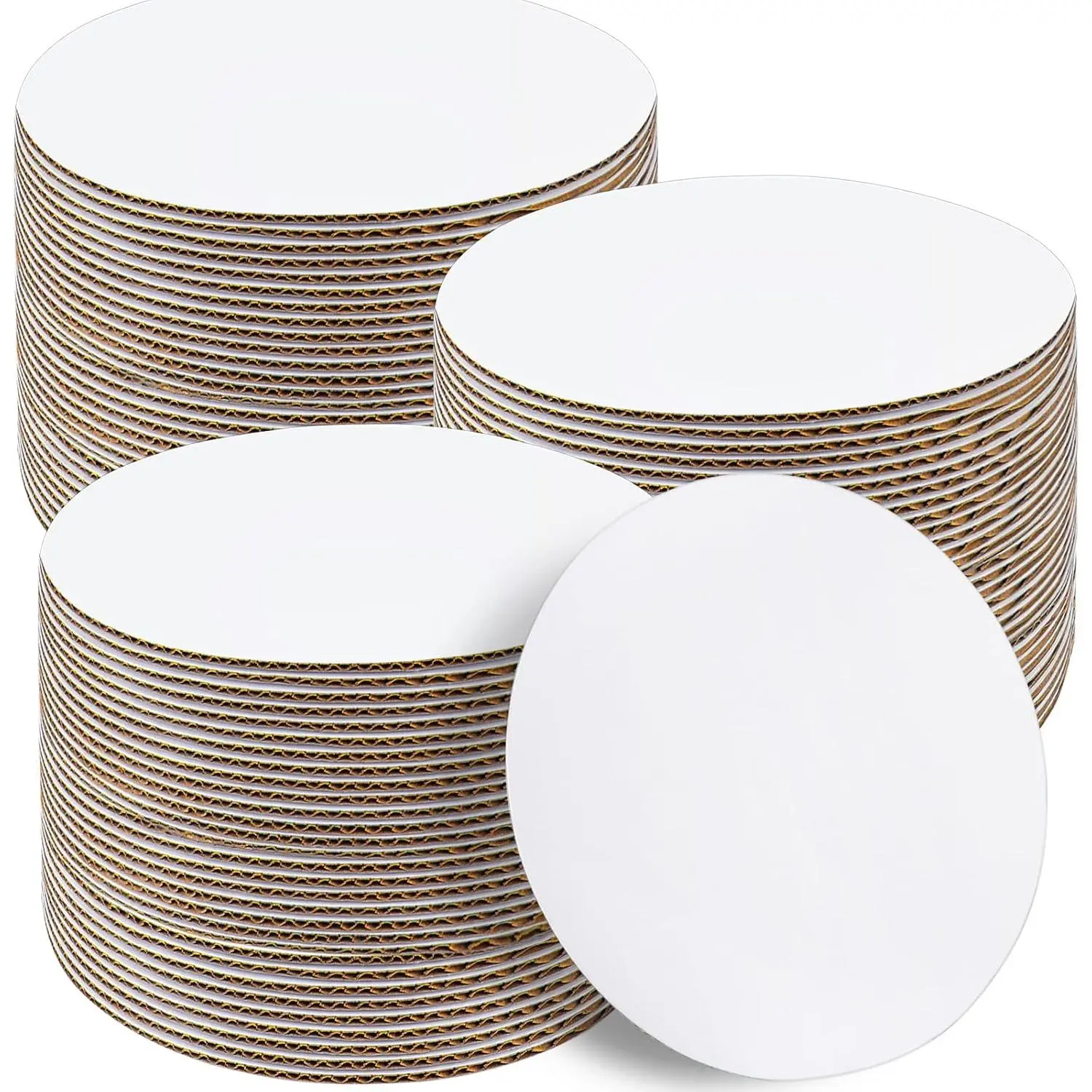 Cake Boards 50 PCS, Cake Boards 10 Inch Round, Cardboard Cake Rounds, Disposable Cake Plates, Food Grade Cake Base Cake Tray Cake Circles, 10 Inch Cake Board White Cardboard Circles Round Base