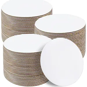 Cake Boards 50 PCS, Cake Boards 10 Inch Round, Cardboard Cake Rounds, Disposable Cake Plates, Food Grade Cake Base Cake Tray Cake Circles, 10 Inch Cake Board White Cardboard Circles Round Base