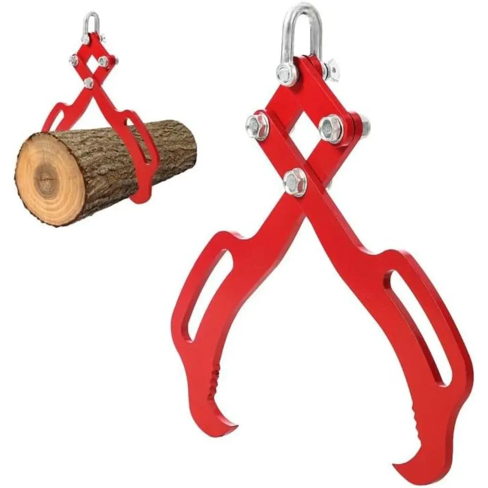18 inches Heavy-Duty Log Lifting Tongs with 2 Eagle Claws, 3,000 lbs Swivel Timber Grapple for Tractor, ATV, Backyard Firewood Prep, High-Vis Anti-Rust Finish, 30-Day Money-Back Guarantee
