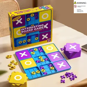 9-Grid Tic-Tac-Toe Board Early Education Desktop Game, Logical Thinking Tabletop Game, Educational Toy for Kids