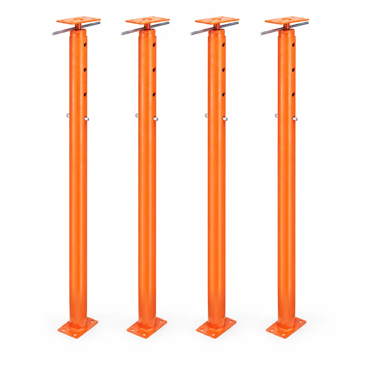 BANDESUN 2/4 Pack Adjustable House Jack Posts, 56–100 Inch Steel Floor Support Jacks, 18, 000 lbs Load Capacity, Telescoping Basement Support Columns for Floor Joists, Beams, Crawl Spaces, Home Leveling and Temporary Structural Support