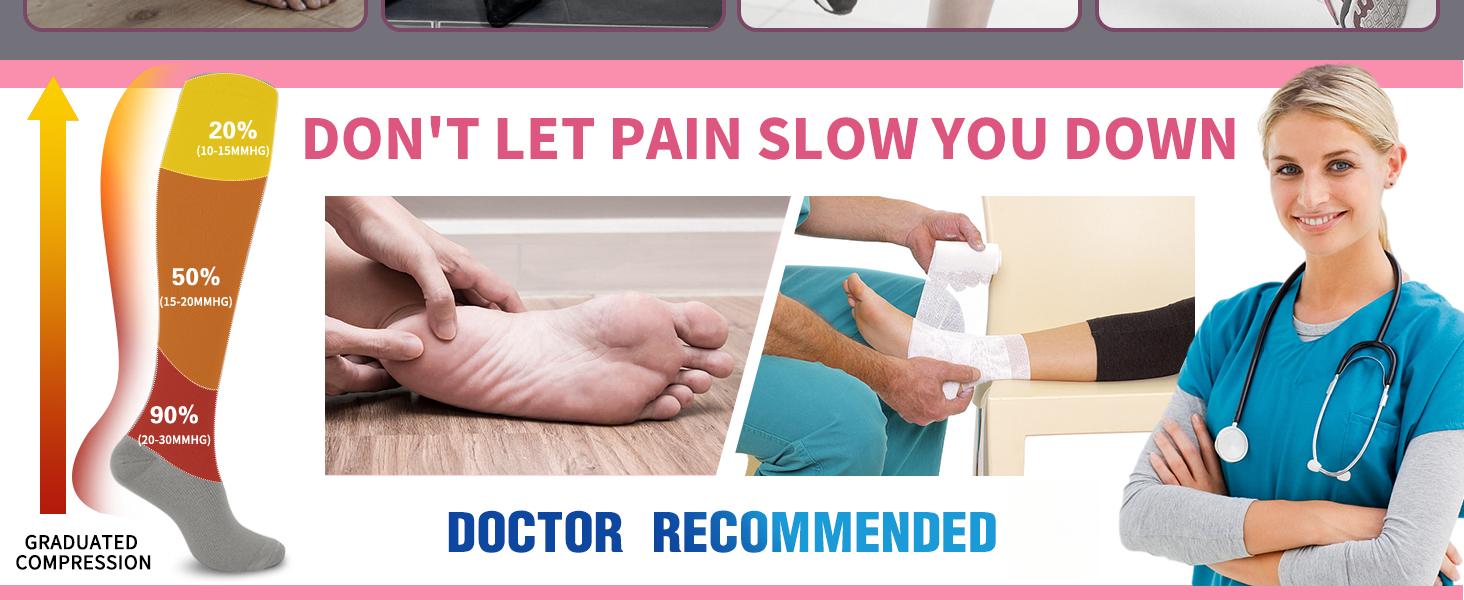 THE WELL KEPT Compression Socks for Women Men Circulation 6 Pairs-Best Compression Stockings For Running,Athletic,Nursing