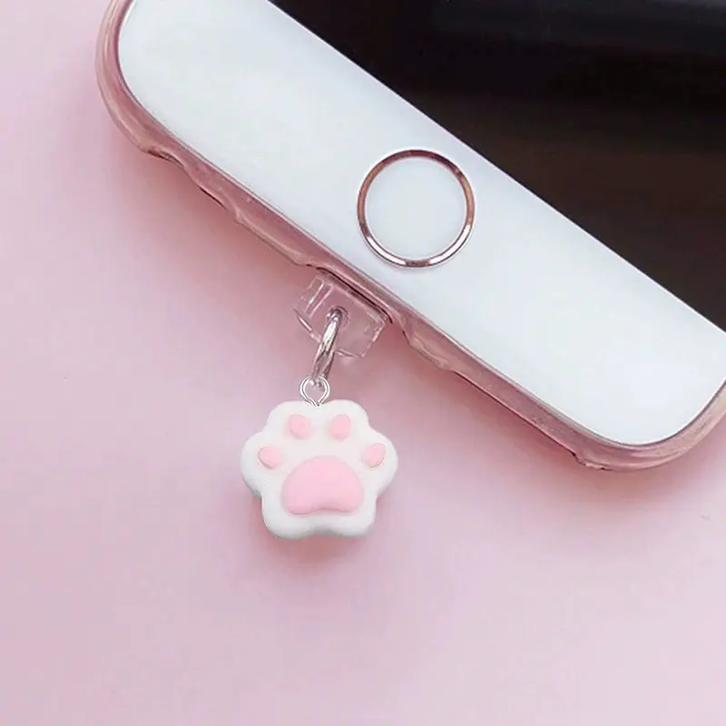 2PC Multi-Style Phone Anti-Dust Plugs, Decorative Charging Port Charms For iPhone & Type-C Interface, Couple Matching Ornaments, Cute Charger Jack Stoppers, Personalized Mobile Phone Decor Accessories For Daily Smartphone Styling