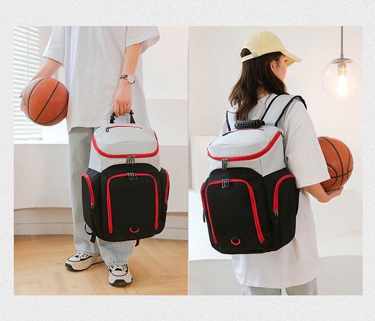 Shoulder basketball bag storage large capacity multi-function student special sports training backpack men's travel logo