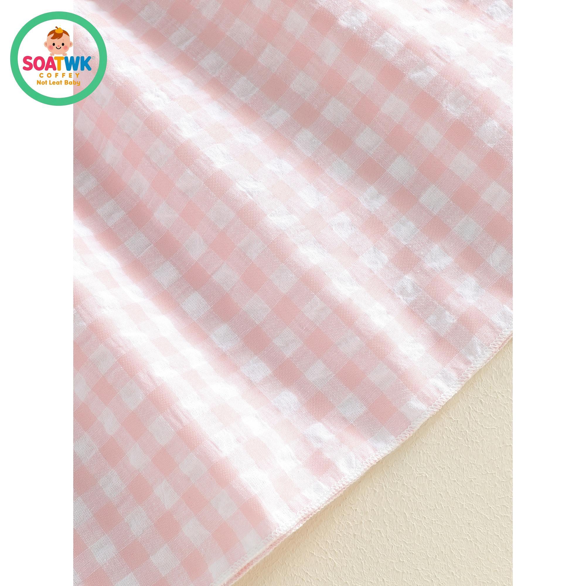 Back to School Dress for Little Girl Puff Short Sleeve Crew Neck Pencil Embroidery Plaid Print A Line Dress