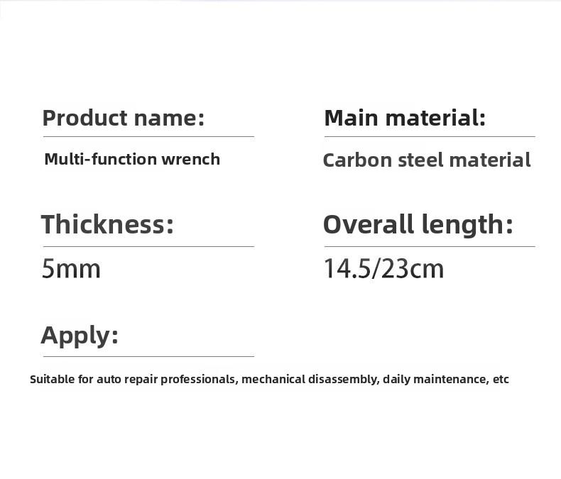 MultipurposePlum Blossom Wrench Universal Double Head Self Tightening Eyeglass Open End Wrench 8-22mm Household Adjustable Spanner