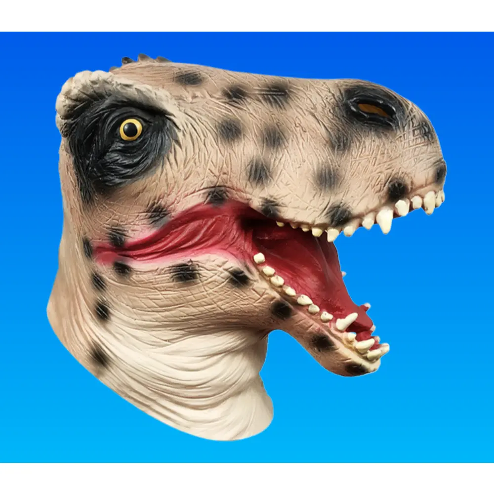 Funny Animal Series Latex Head Mask - Colorful, Playful Cosplay Accessory for Party, Halloween; Kangaroo & Tyrannosaurus Rex Designs, Comfortable Face Covering Accessory, Accessories, 30X25x20cm